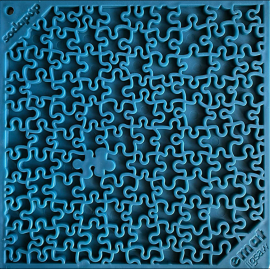 Jigsaw Design Enrichment Lick Mat Blue